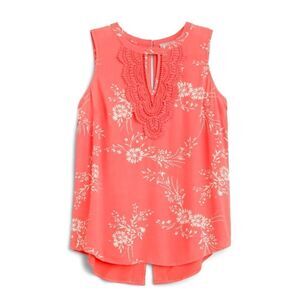 Daniel Rainn Floral Crochet‎ Top